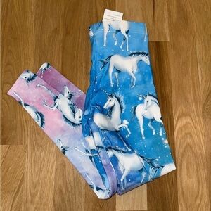 Blackmilk Blue and Pink Unicorn Leggings